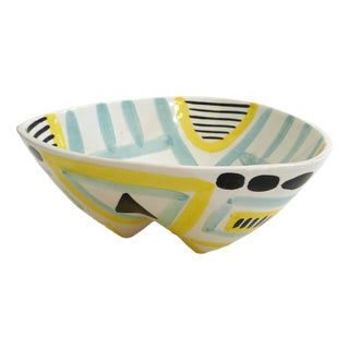 Vintage Tripod Bowl in Revernay Earthenware, 1950s For Sale