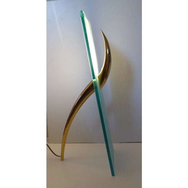 Mid-Century Modern Vintage Table Lamp and Sconce, 1980s, Set of 2 For Sale - Image 3 of 18