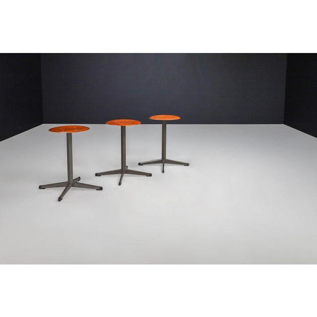 Plywood and Metal Stool, the Netherlands, 1970s For Sale - Image 11 of 14