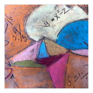 “Math Problem” Original Pastel by Erik Sulander 7x8