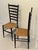 Mid 20 Th C Pair Italian Gio Ponti Style Chairs High Back Ladder For Sale In Miami - Image 6 of 6