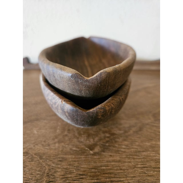 Pair of Late 20th Century Haitian Carved Wooden Bowls For Sale - Image 9 of 13