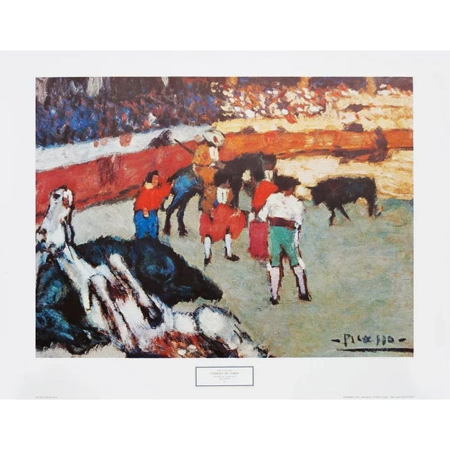 Pre-1970s After Picasso "Corrida De Toros", Period Vintage Poster From Spain For Sale - Image 11 of 11
