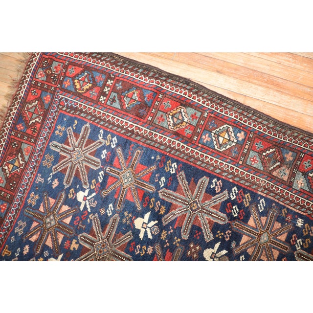 Early 20th Century Zabihi Collection Tribal Persian Kurd Rug For Sale - Image 5 of 9