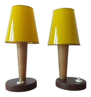 Mid-Century Table Lamps, 1950s, Set of 2
