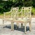 Vintage Regency Victorian “Hepplewhite” Garden Chairs - a Pair For Sale - Image 4 of 7