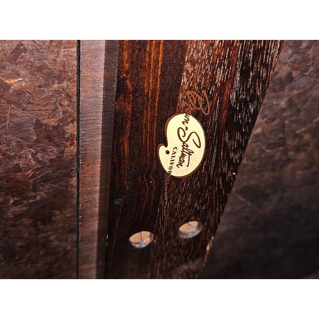 Wood 1960s Attributed to John Keal for Brown-Saltman Biomorphic Mahogany "Outrigger" Coffee Table For Sale - Image 7 of 7