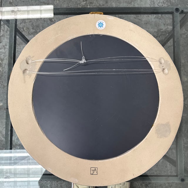 Jonathan Adler Relief Round Ceramic Mirror For Sale - Image 12 of 12