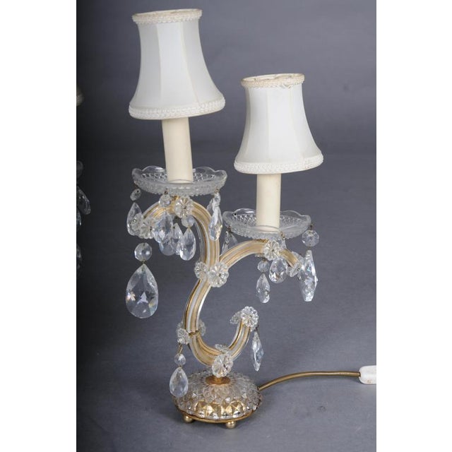 Classic Crystal Table Lamps, Set of 2 For Sale - Image 9 of 15