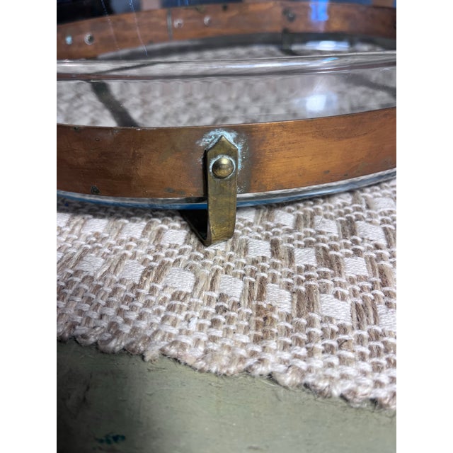 1960s Swedish Nilsjohan Copper & Pyrex Serving Tray For Sale - Image 10 of 12