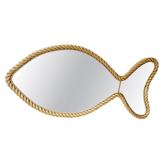Large Fish-Shaped Rope Mirror, France, 1960s For Sale - Image 14 of 14