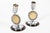 This rare pair of antique Art Deco Bauhaus style table lamps are circa 1930. These lovely, small polished chrome table...