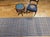 Antique American Amish Rag Runner, Handwoven Wool & Cotton, Stripe Pattern, Gray & Blue, 3x14 For Sale - Image 12 of 12