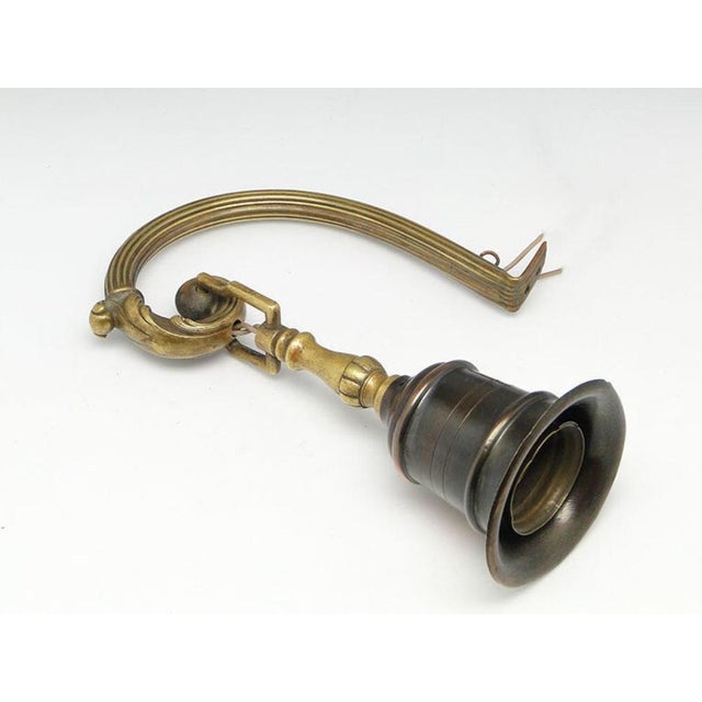 Copper Wall Lamp, Poland, 1890s For Sale - Image 8 of 9