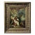 French Antique Original Oil Painting on Canvas, Rococo, Framed For Sale