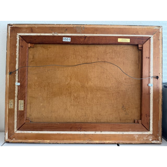 Early 20th Century Giuseppe Giardiello (Italia 1870-1920) Antique Oil Painting Fishermen Seascape For Sale - Image 12 of 12