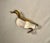 Metal Vintage Mid Century Modern Brass and Glass Duck Luca Bojola for Licio Zanetti For Sale - Image 7 of 12