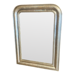 Large French 19th Century Louis Philippe Silver Gilt Mirror
