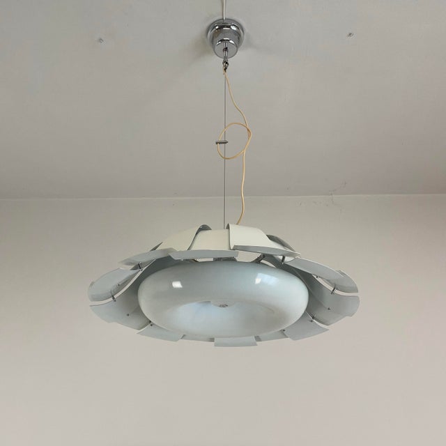 White Pendant Lamp from Tronconi, Italy, 1970s For Sale - Image 10 of 18