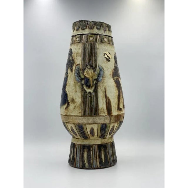 Antique Art-Deco Vase by Roger Cuerin, 1920s For Sale - Image 4 of 11