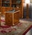 Traditional Elegant European-Style Solid Beech Wood Writing Desk With Gold Gilt Accents For Sale - Image 3 of 3