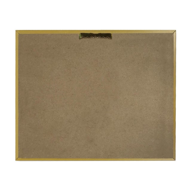 Horse and Foal 8x10" Framed Oil Painting Print on Canvas, Wide Antiqued Gold Frame For Sale - Image 4 of 4