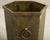 Mid 20th Century Italian Brass Hexagonal Umbrella Stand Waste Basket For Sale - Image 10 of 13