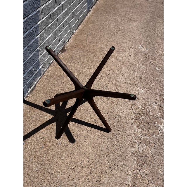 Mid 20th Century Ico Parisi Style Mid-Century Modern “Jax” Side Table With White Marble Top For Sale - Image 5 of 9