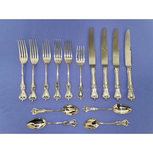 Old Colonial by Towle Sterling Silver Flatware - New Old Stock 14 Piece Set For Sale - Image 10 of 13