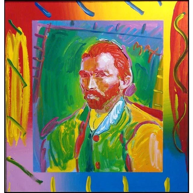 "Van Gogh" VER.1#13 ViaMax Registration #30371 by Peter Max Original Acrylic over Lithograph on Canvas Hand signed by the...