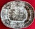 Gothic Antique 19th Century Knight Elkin and Co (Ke & Co) Staffordshire Pottery Brown Transferware Platter in the Pennsylvania Pattern Circa 1845 For Sale - Image 3 of 9