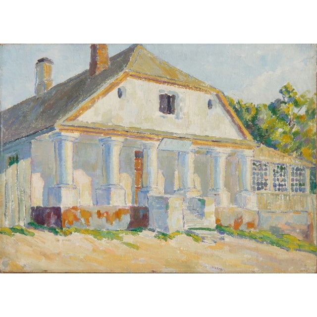 Revel. The old tavern in Yekaterinental. Alexander Yakovlevich Kramarev (1886-1975) The painting has undergone museum...