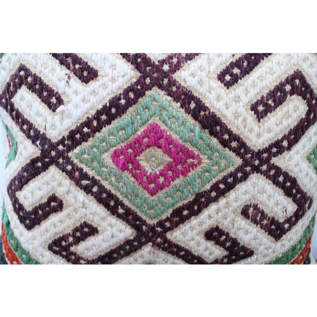 Turkish Kilim Decorative Pillow Cover - 14.5"x15.5" For Sale - Image 4 of 12