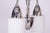 Mid-Century Chandelier in Chrome, Steel and Opaline Glass, Czech, 1960s For Sale - Image 4 of 12