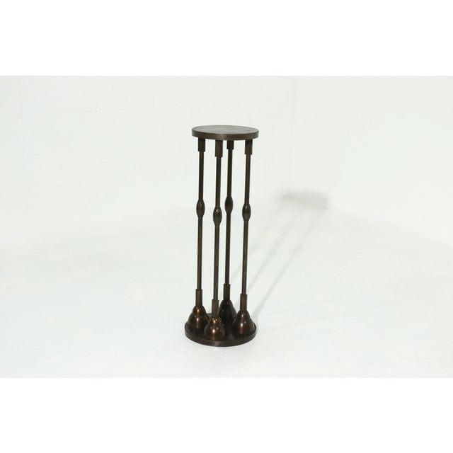 Art Deco Bronze Pedestal, 1930s For Sale - Image 9 of 10
