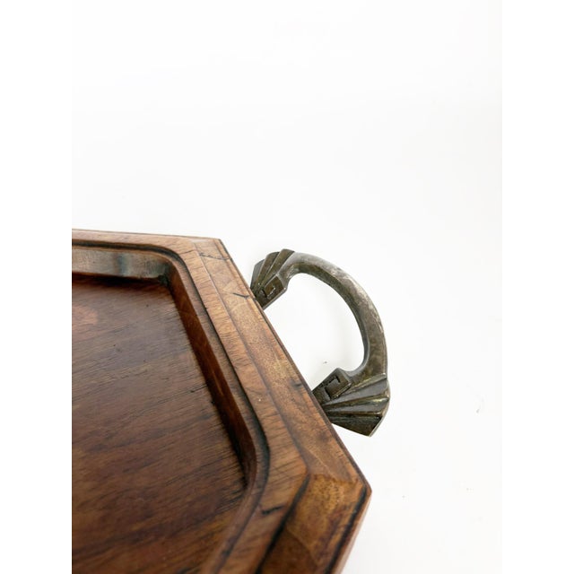 20th Century Wooden and Metal Tray, France For Sale - Image 11 of 12