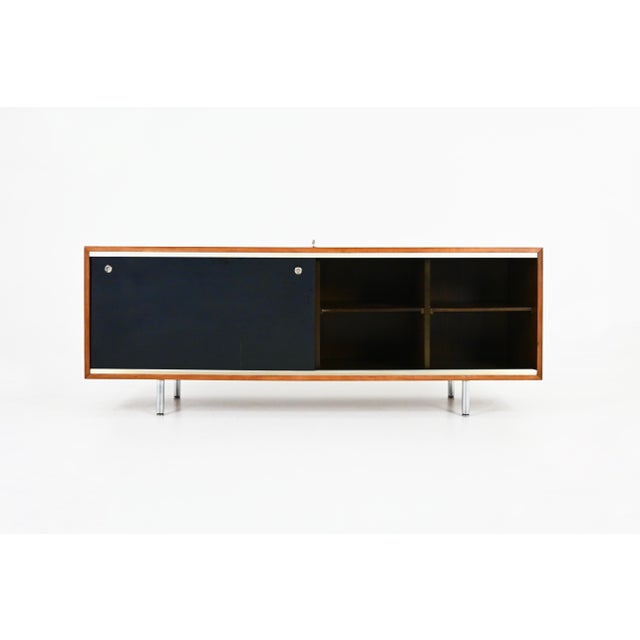Black Vintage Sideboard by George Nelson for Herman Miller, 1970s For Sale - Image 8 of 14