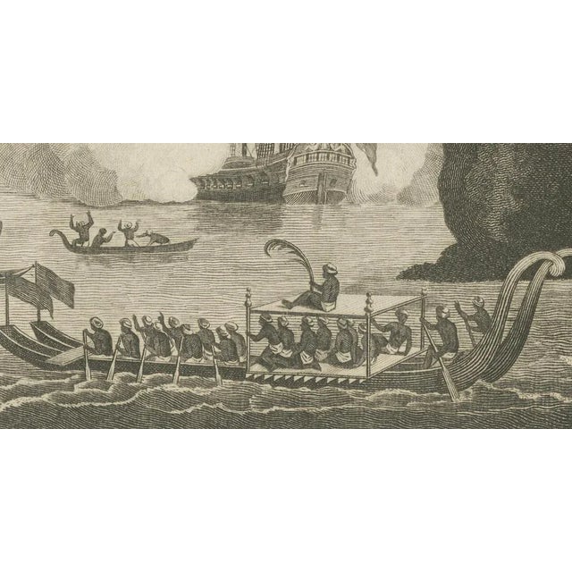 Traditional Cooke, The Standoff at Tahiti with Captain Wallis, 1801, Engraving For Sale - Image 3 of 7