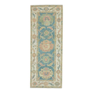Turkish Oushak Runner Rug 2'3" x 5'9" #17255 For Sale