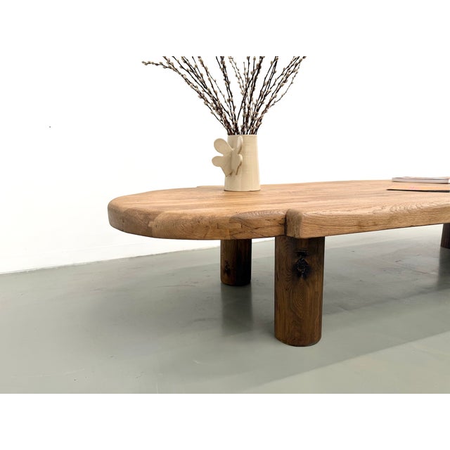 Vintage Oval Coffee Table in Oak, 1950s For Sale - Image 18 of 18