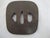 Antique Japanese Tsuba Iron Square Samurai Sword Guard Edo Period Signed For Sale - Image 4 of 6