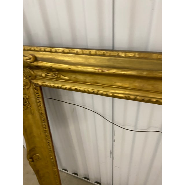 Mid 20th Century Ornate Gilt Frame for Paintings For Sale - Image 9 of 14
