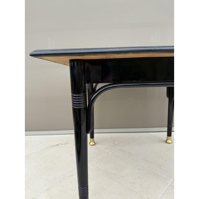 Antique Vienna Secession Bentwood Side Table attributed to J. & J. Kohn and Thonet Circle, Austria, 1890s For Sale - Image 14 of 18