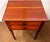 Nice antique American solid cherry 2 drawer Sheraton work or side table. Table was made about 1820. Drawer show hand...