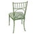 A pair of charming metal chairs from France, feature a faux bamboo motif on a fresh green painted finish. Their unique...