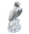 This impressive vintage garden statue depicts a majestic eagle perched atop a rocky crag. Crafted from durable cast stone...
