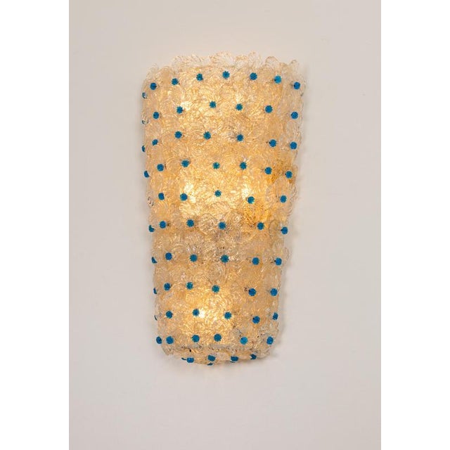 Large Murano Glass Wall Sconce from Barovier & Toso, Italy, 1970s For Sale - Image 11 of 14
