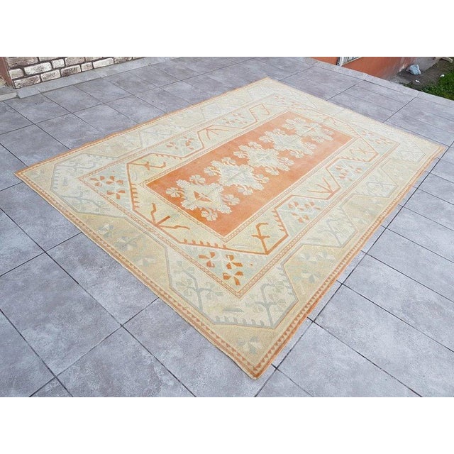 Oversize Vintage Home Living Rug For Sale - Image 6 of 10