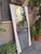 Large Vintage Mirror with Brass Frame on Wooden Panel, 1950s, in Very Good conditions. Designed 1950 to 1959