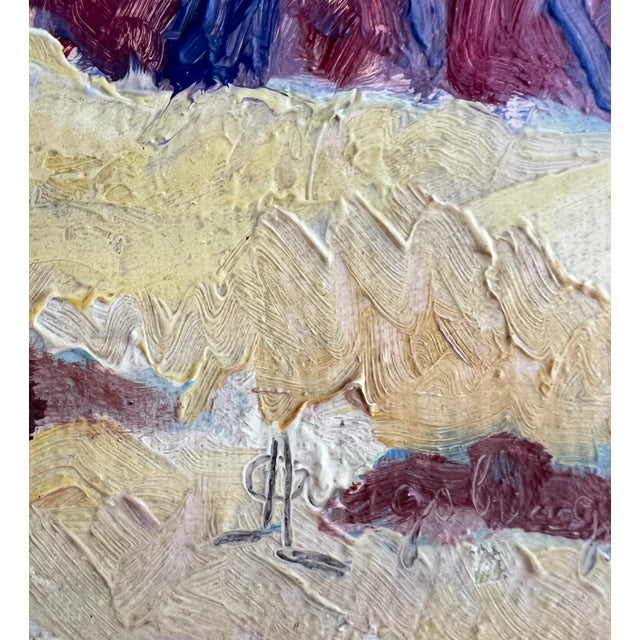 Modern A. Augsburger, La Boucle du Rhône, Geneve, Oil on Canvas For Sale - Image 3 of 11